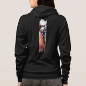 Liebe jenseits des Lebens Pinselstrich Hoodie (Rückseite)