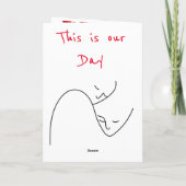 Liebe jenseits von Grenzen - Romantisches Personal Karte (Rückseite)