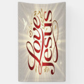 Liebe Jesus Banner (Vertikal)