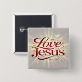 Liebe Jesus Button (Vorne & Hinten)