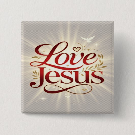 Liebe Jesus Button (Vorderseite)