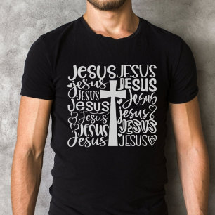 Liebe Jesus Christus Kreuztext T-Shirt