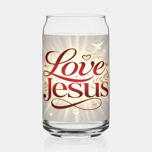 Liebe Jesus Dosenglas (Vorderseite)