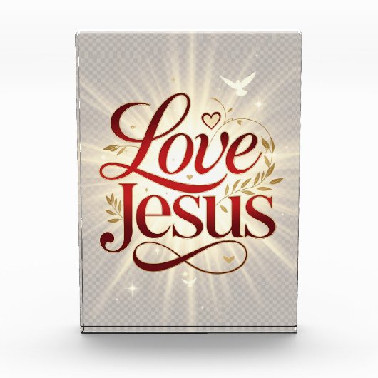 Liebe Jesus Fotoblock (Vorderseite)
