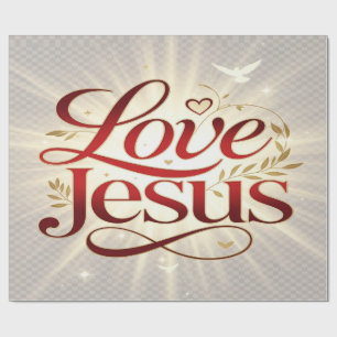 Liebe Jesus Geschenkpapier