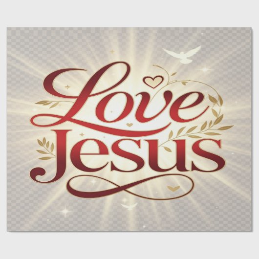 Liebe Jesus Geschenkpapier (Flach)