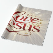Liebe Jesus Geschenkpapier (Ungerollt)