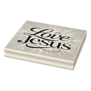 Liebe Jesus Gummistempel