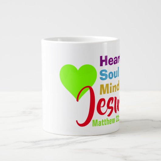 Liebe Jesus - Jumbo-Tasse (Vorderseite)