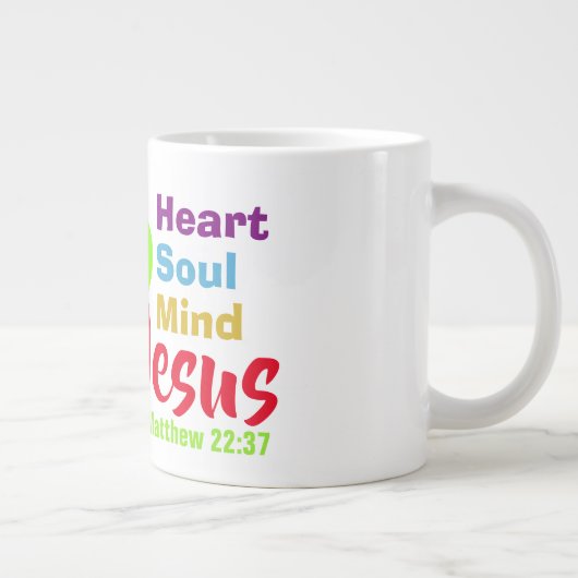 Liebe Jesus - Jumbo-Tasse (Rechts)