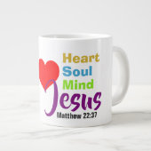 Liebe Jesus - Jumbo-Tasse (Vorderseite Rechts)