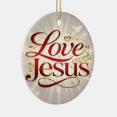 Liebe Jesus Keramik Ornament (Rechts)