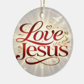 Liebe Jesus Keramik Ornament (Links)