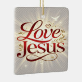 Liebe Jesus Keramikornament (Rechts)