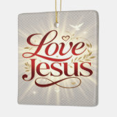 Liebe Jesus Keramikornament (Links)