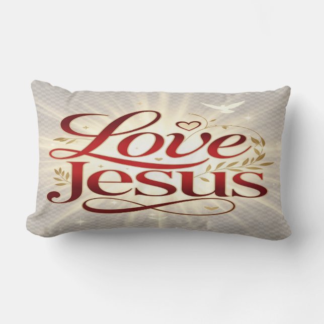 Liebe Jesus Lendenkissen (Vorderseite)