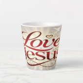 Liebe Jesus Milchtasse (Vorderseite)