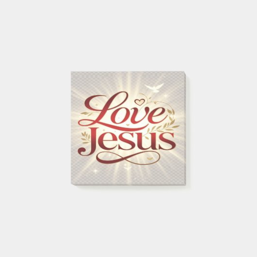 Liebe Jesus Post-it Klebezettel (Vorderseite)