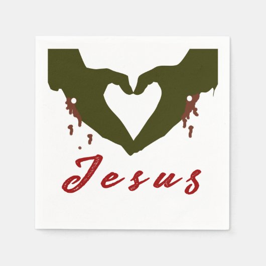 Liebe Jesus Serviette (Vorderseite)