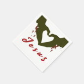 Liebe Jesus Serviette (Ecke)