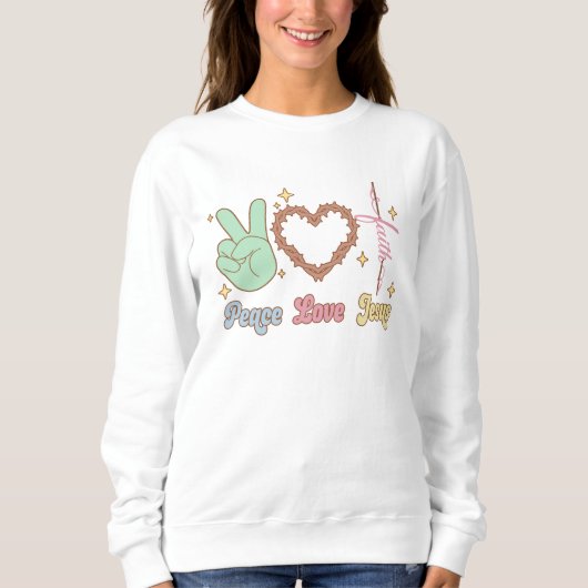 Liebe Jesus Sweatshirt (Vorderseite)