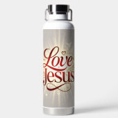 Liebe Jesus Trinkflasche (Rückseite)