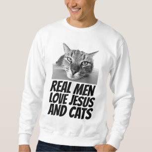 LIEBE JESUS UND KATZKATZKATZKATZT - SHIRT FÜR MÄNN