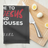 Liebe Jesus und verkaufen Häuser Real Anwesen Agen Geschirrtuch (Viertel Falte)