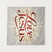 Liebe Jesus Wandteppich (Vorderseite (Horizontal))