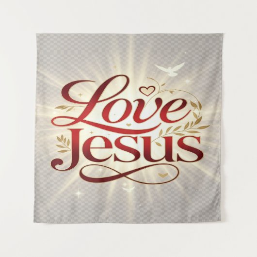 Liebe Jesus Wandteppich (Vorderseite)
