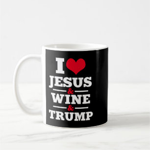 Liebe Jesus Wein Trump Religiöser Christlicher Gla Kaffeetasse