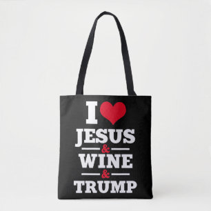 Liebe Jesus Wein Trump Religiöser Christlicher Gla Tasche