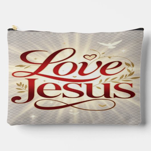 Liebe Jesus Zubehörtasche (Vorderseite)