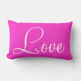 Liebe Je'taime Lumbar Throw Kissen