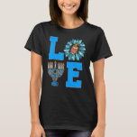 Liebe Jewish Daisy Hanukkah Chanukah Women Girls P T-Shirt<br><div class="desc">Liebe jüdische Daisy Hanukkah Chanukah Frauen Mädchen Pajamas.</div>