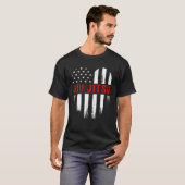 Liebe Jiu Jitsu American Flag US Sports M T-Shirt (Vorne ganz)