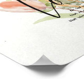 Liebe-John 3:16 orangefarbene Blüte Poster (Ecke)