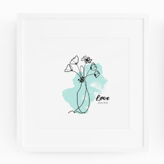 Liebe - John 3:16 Print, Poster Paper (Matte)