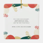 Liebe Jothree Foto Family Weihnachten Keramikornament (Rückseite)