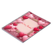 Liebe Journal Valentine's Hearts Notebook Notizblock (Linke Seite)