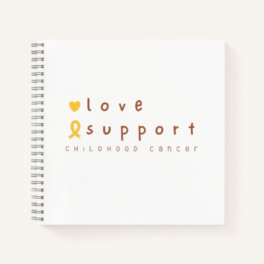 Liebe-Journal zur Unterstützung von Krebs im Kinde Notizblock (Vorderseite)