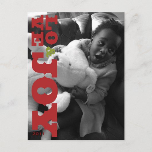 Liebe & Joy Foto Postkarte (Vorderseite)