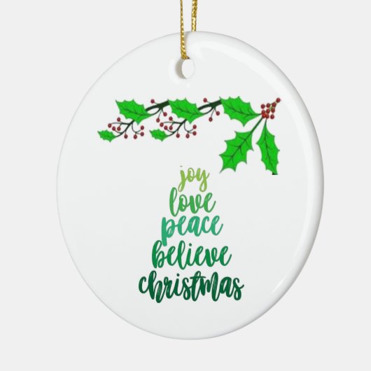 **LIEBE/JOY/PEACE** CHRISTMAS-KERAMIK KERAMIK ORNAMENT (Links)