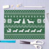 Liebe Joy Peace Dackel Hunde | Dackeln Weihnachten Seidenpapier (Handwerk)