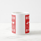Liebe Joy Peace Eskies - Hunde Weihnachten Kaffeetasse (Mittel)