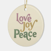 Liebe Joy Peace Keramik Ornament (Links)