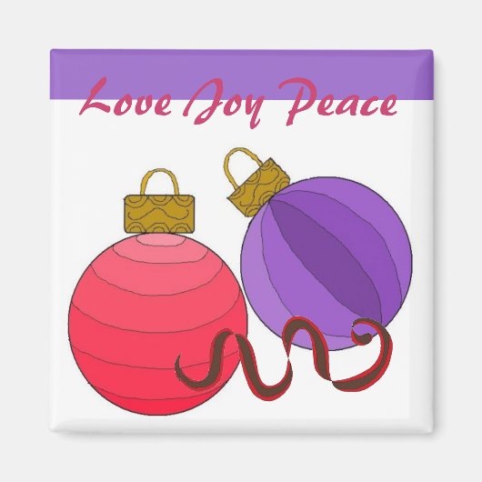 Liebe Joy Peace Magnet (Vorne)
