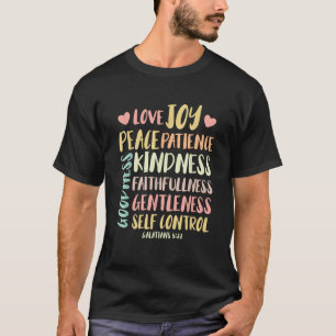 Liebe Joy Peace Patience Kindness Bible Verse Jesu T-Shirt