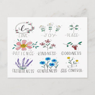 Liebe Joy Peace Postkarte