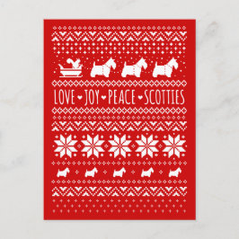 Liebe Joy Peace Scotties Weihnachten